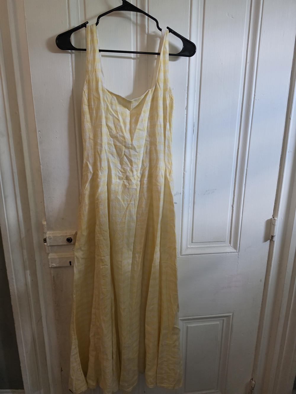 Yellow Plaid Summer Dress